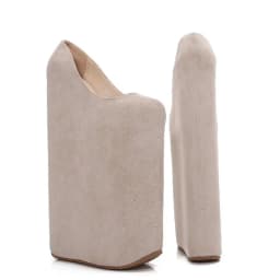 SDTRFT Ultra High-Heeled 30cm Wedges College Girl Diamond Pumps 20cm Platform Women Round Toe Lace Cosplay Lolita Sweet Shoes