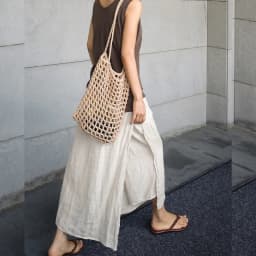 100% Linen Long Skirts For Women Fashion 2026 Solid High Waist Side Spilt Harajuku Pants Skirt Jupe Longue Femme