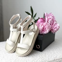 BeauToday Gladiator Sandals Women Genuine Calfskin Leather Open Toe T-Strap Thick Sole Summer Ladies Shoes Handmade 07130S