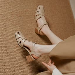 MoonMeek 2022 Size 34-42 New Genuine Leather Sandals Woman Rome Square Med Heels Shoes Solid Ladies Dress Shoes