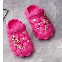 Summer New Men's And Women's Bubble Sandals 2025 Wear-resistant Platform Slippers Non-slip EVA Home Massage Slippers Beach Shoes