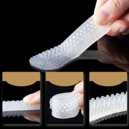 2/4pcs Silicone Heel Stickers Heels Grips Women Men 4D Anti Slip Heel Cushions Non-Slip Inserts Pads Foot Heel Care Protector