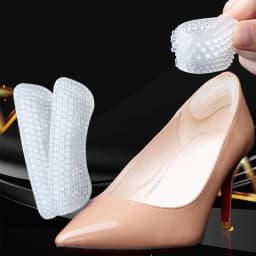 2/4pcs Silicone Heel Stickers Heels Grips Women Men 4D Anti Slip Heel Cushions Non-Slip Inserts Pads Foot Heel Care Protector