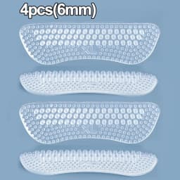 2/4pcs Silicone Heel Stickers Heels Grips Women Men 4D Anti Slip Heel Cushions Non-Slip Inserts Pads Foot Heel Care Protector