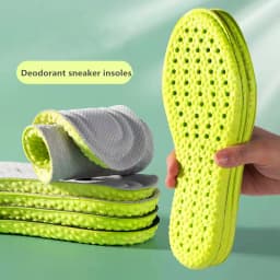 Wormwood Stepping on Shit Insoles Sports Soft Bottom Latex Shock Absorption Breathable Men Women Sweat-absorbing Deodorant Shoes