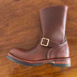 EB999 RockCanRoll Men's Genuine Italian Cow Leather Footwear Cowhide Top Quality Goodyear Welted Trooper Engineer Boots