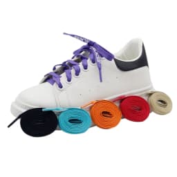 10 Color Polyester Material Flat Laces 8mm Diameter Casual Shoes Sneakers Laces 120/140/160/180cm Length Printed Letter Laces