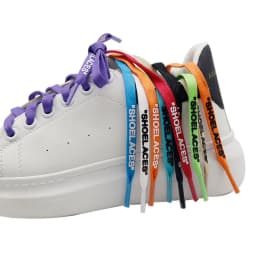10 Color Polyester Material Flat Laces 8mm Diameter Casual Shoes Sneakers Laces 120/140/160/180cm Length Printed Letter Laces