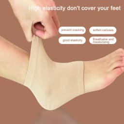 2Pcs Silicone Heel Protectors Skin Care Socks Heel Spur Pads Pain Relief Footwear Accessories to Reduce Pressure