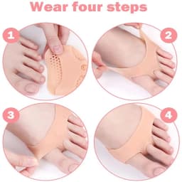 Silicone Metatarsal Pads Forefoot Gel Heel Heel Protectors Pad Plantar Fasciitis Women Men Foot Pain RelieveBlister Prevention