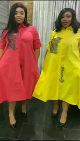 African Mom Dress Ethnic Costume Shirt Style Dress Diamonds Decoration