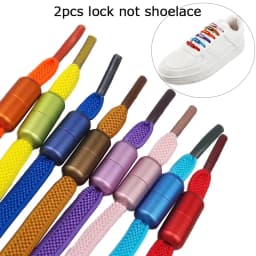 2PCS Metal Shoelaces Lock No Tie Shoelaces Metal Lace Lock DIY Shoes Kits For Women Men