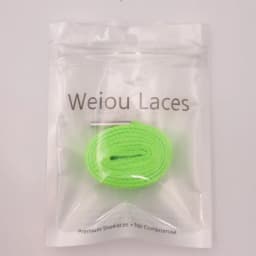 Weiou Official Fashion 18mm Men Women Most Suitable Trendy Cord Dress Shoelace with Gun Black Metal Tips End Shoe Accessories