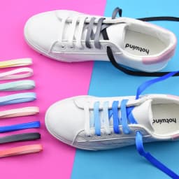 1 Pair Flat Rainbow Shoelaces Candy Shoelace Rainbow Shoe Laces Fit Colorful Kids Adult Canvas Sneakers Laces Shoe Accessoires