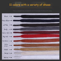 1 Pair Waxed Cotton Shoelaces 0.8CM Width Flat Waterproof Shoe Laces Unisex Boots Casual Sneakers Shoelace Leather Laces Shoes