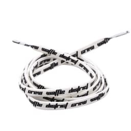 Double-sided Screen Printing Waffle District Crew Laces Beige Black Authentic Sports Shoelace Clothing Accessories