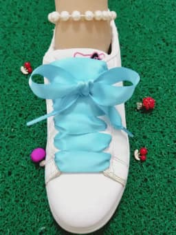 New Silk Shoe Laces Satin Ribbon Flat Shoelaces Women Sneakers Shoelace Boots Laces for Shoes Length 80CM 100CM 120CM 150CM1Pair