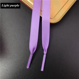 New Silk Shoe Laces Satin Ribbon Flat Shoelaces Women Sneakers Shoelace Boots Laces for Shoes Length 80CM 100CM 120CM 150CM1Pair
