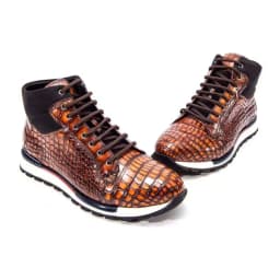 chue men crocodile boots men casual shoes male leisuire shoes men shoes brown color brush color men shoes