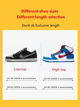 1 Pair Dunk sb Original Classic Shoelaces Semicircle Thickened Polyester AF1AJ Shoe laces Basketball Shoes Non-slip Sport Laces