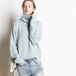 DY Wool Women's Sweater Autumn Winter Warm Turtlenecks Casual Loose Oversized Lady Sweaters Knitted Pullover Top Pull Femme