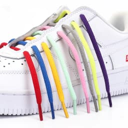Men's and Women's Sports Shoelaces Color Semicircular Shoelace Suitable for All Shoes Round Laces AF1 Wear-resistant Non-slip