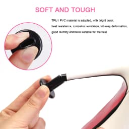 2Pcs Non-slip Wearable Heel Cover Round Woman High Heels Protective Cover TPU/PVC Material Soft Damping Heel Protector
