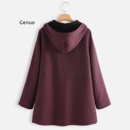 Autumn and Winter New Style Solid Color Coat Mid-Long Women's Warm Jacket Women