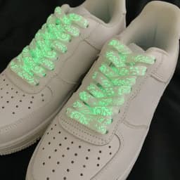 1 Pair Luminous Shoelaces for Sneakers Flat Splash-ink Shoe Laces Fluorescent Glowing Running Boot Shoelace Cool Shoestrings New