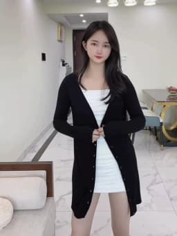 Outerwear V-neck Jersey Korean Fashion Style Cropped Blouses Long Woman Cardigan Knitted Ladies Sweaters Black Clothing Tricot