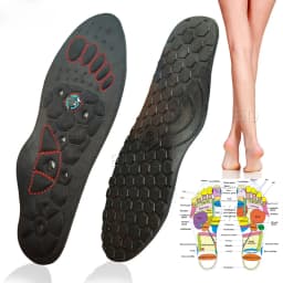 EiD Magnetic massage Insoles Shock Absorption Cushion Foot AcupressureTherapy Slimming Insoles for shoes Weight Loss Woman Men
