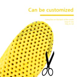 Sports Shoe Insole Is Comfortable, Breathable, and Soft. The Insole Absorbs Sweat and Wicks Sweat. Sports Shoe Honeycomb Insole