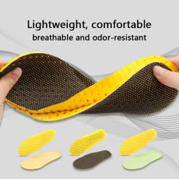 Sports Shoe Insole Is Comfortable, Breathable, and Soft. The Insole Absorbs Sweat and Wicks Sweat. Sports Shoe Honeycomb Insole