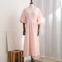 Causal 100% Cotton Women's Dress Vintage Crepe Gauze V-Neck Puff Sleeve Bandage Lace Up Elegant White Dresses Long Maxi Robe