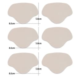 6Pcs Heel Wear Repair Allowance Self-adhesive Patches Shoe Heel Anti-wear Stickers Foot Care Pad Inserts Sneakers Heel Protector