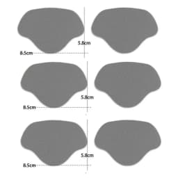 6Pcs Heel Wear Repair Allowance Self-adhesive Patches Shoe Heel Anti-wear Stickers Foot Care Pad Inserts Sneakers Heel Protector