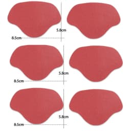6Pcs Heel Wear Repair Allowance Self-adhesive Patches Shoe Heel Anti-wear Stickers Foot Care Pad Inserts Sneakers Heel Protector
