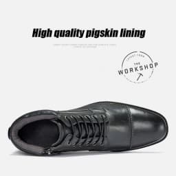ZFTL New Men Ankle boots Handmade men Chelsea Genuine Leather Men boots Lace-up male Casual high-top boots big size 2025