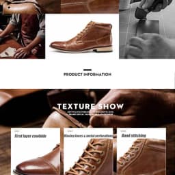 ZFTL New Men Ankle boots Handmade men Chelsea Genuine Leather Men boots Lace-up male Casual high-top boots big size 2025