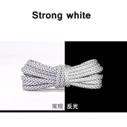 1 Pair NEW Reflective Sports Shoelace Round Rope Rhoelace Rtrong Light Shoelace Durable Shoelace Rope Length 100/120/140/160CM