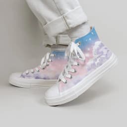 Amy and Michael Trendy Designers Sneakers for Women Lovely Girls Students Starry Sky Hand Painted Canvas Shoes Tennis Female