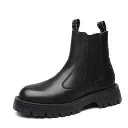 mens luxury fashion chelsea boots black grey platform shoes cowboy autumn winter boot handsome original leather ankle botas mans