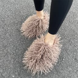 Women Summer Luxury Fluffy Faux Fur Slides Amazing Fur Sandals
