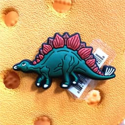 Original 1pcs Dilophosaurus PVC Shoe Charms Accessories Decorations Jurassic Dinosaurs Bus Designer Shoe Clips Buckle Kids Gifts