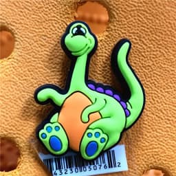 Original 1pcs Dilophosaurus PVC Shoe Charms Accessories Decorations Jurassic Dinosaurs Bus Designer Shoe Clips Buckle Kids Gifts