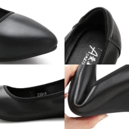 Women's High Heels 2024 Pointed Wedges Women's Shoes Black Leather Shoes OL Mary Jane Shoes Small Size Shoes Work Shoes Ladybugs