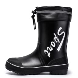 Rope Tied Rain Shoes for Men Rubber Soles Kitchen Shoes Job Security Boots Outdoor Climbing Fishing Shoes Cotton Platform Boots