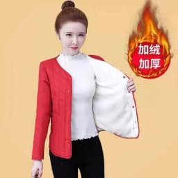 5XL Add Velvet Cotton Coat Women Lightweight Down Cotton Jacket 2024 Autumn And Winter Parkas Female Short Jackets Looes Coats