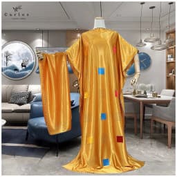 Women Dress Inlaid Mubarak Dubai Femme Luxury Muslim Dress Kaxikakuma African Abaya For Women Kaftan islamic Clothing With Scarf