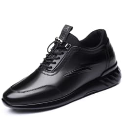 New Men's Vulcanize Shoes Men Casual Shoes PU Leather Design Shoes Height Increase 6-8CM Gym Business Fashion Male Sneakers